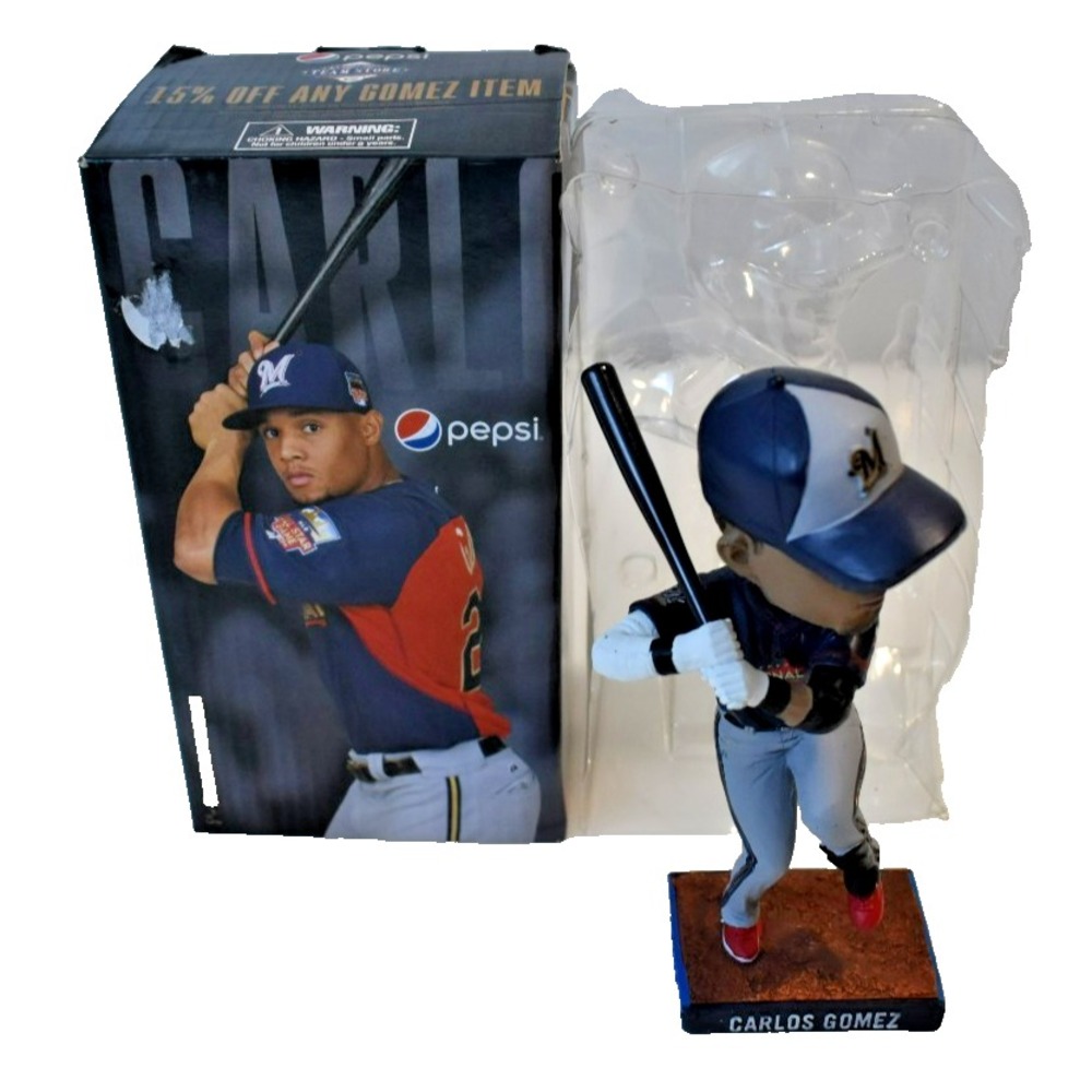Milwaukee Brewers SGA 6/14/2015 Carlos Gomez Bobblehead National League All Star